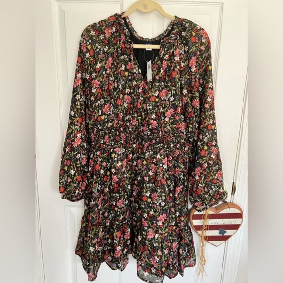 Old Navy Dresses & Skirts - Old Navy Waist-Defined Shine Mini Dress new with tags size xl